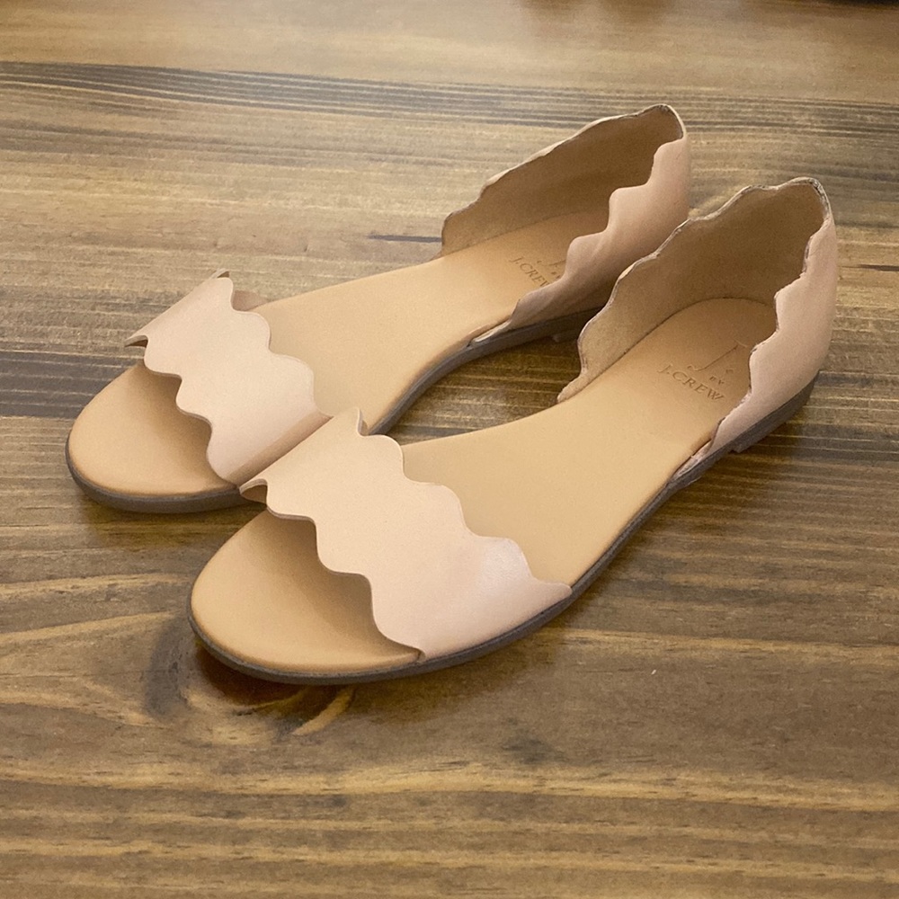 J Crew tan leather sandal